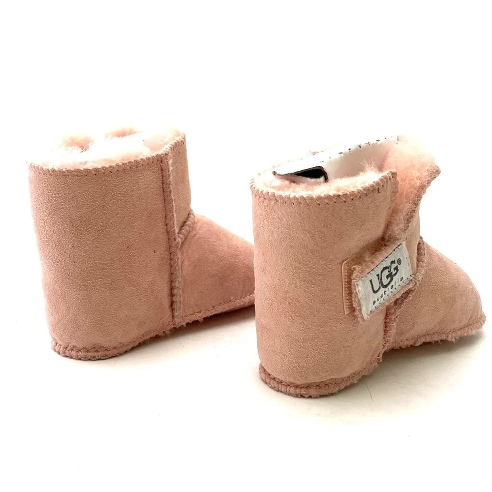 UGG Toddler Baby Erin Powder Pink Sheepskin/Suede Slippers